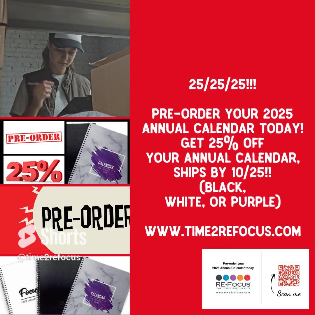 Pre-order your 2025 Annual Calendar & get 25% off!