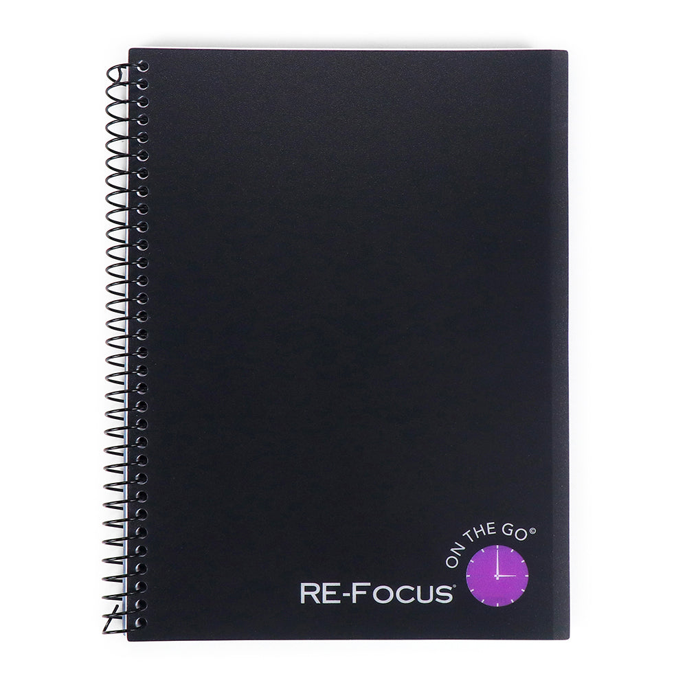 NEW! RE-FOCUS ON THE GO BUSINESS NOTEBOOKS! IN BLACK OR WHITE
