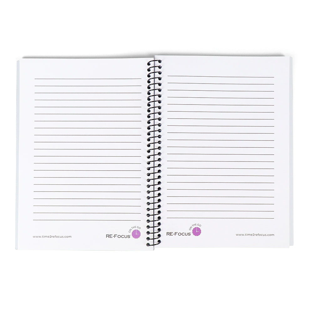 NEW! RE-FOCUS ON THE GO BUSINESS NOTEBOOKS! IN BLACK OR WHITE