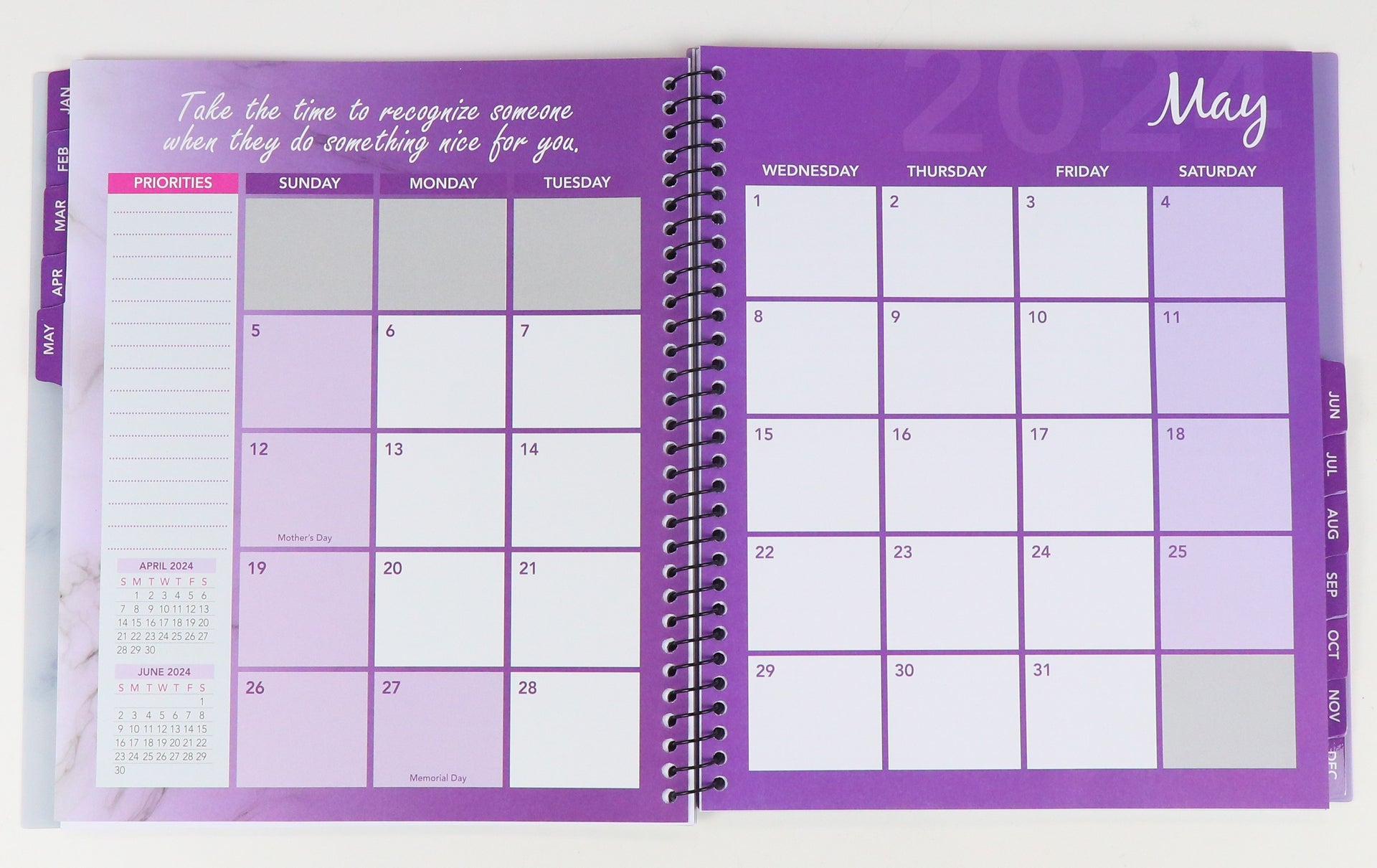 RE-FOCUS THE CREATIVE OFFICE, 2024 Calendar, Monthly and Weekly Views with To-Do List