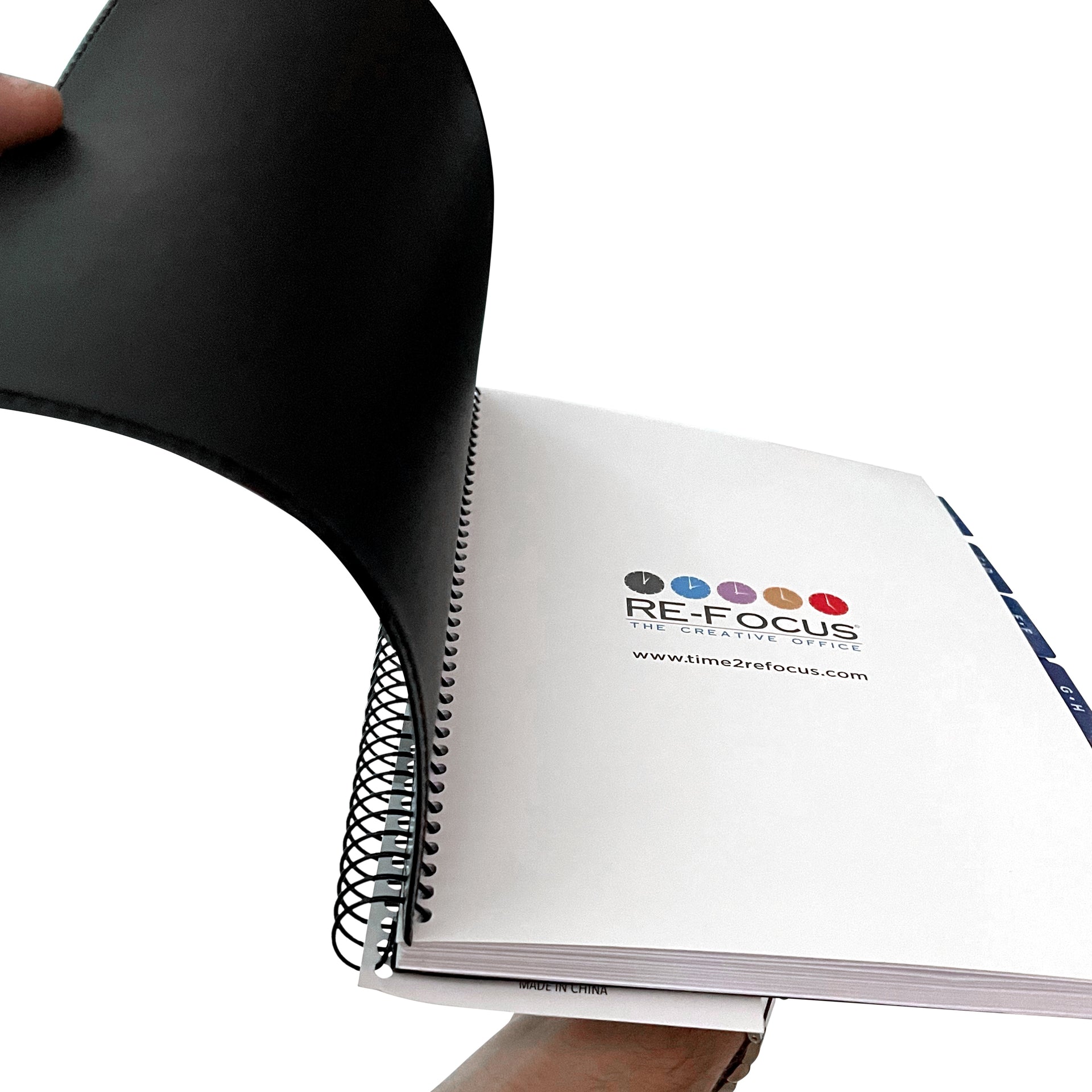 RE-FOCUS THE CREATIVE OFFICE, Executive Black Password Keeper Book, Flexible Faux-Leather Cover