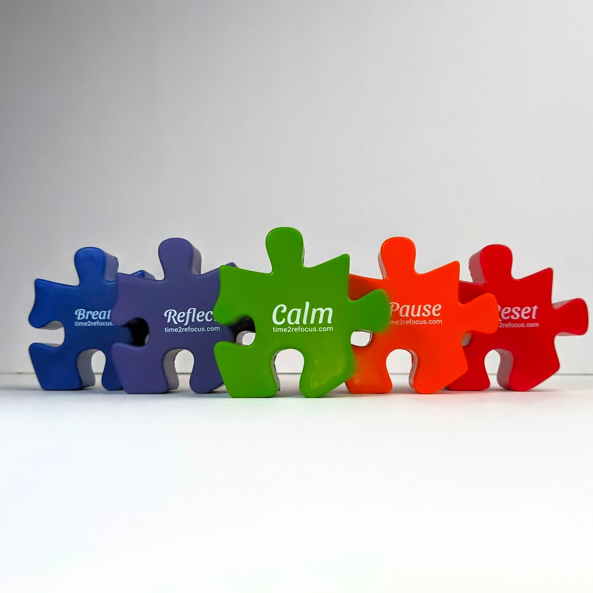 NEW! Refill Packs: Stress Relief Fidget Puzzle Pieces – Mixed Colors