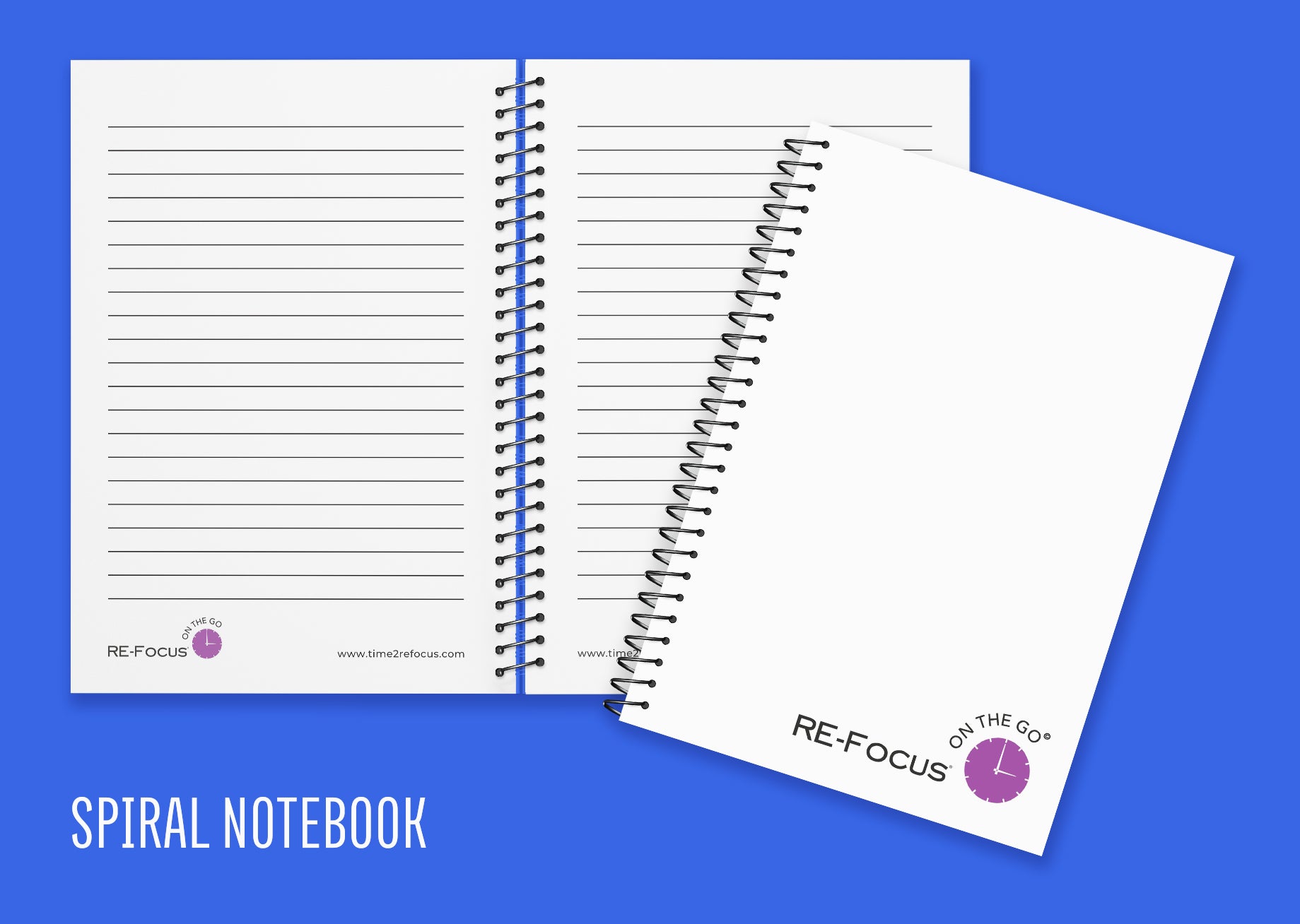 NEW!  RE-FOCUS ON THE GO NOTEBOOKS! IN BLACK OR WHITE