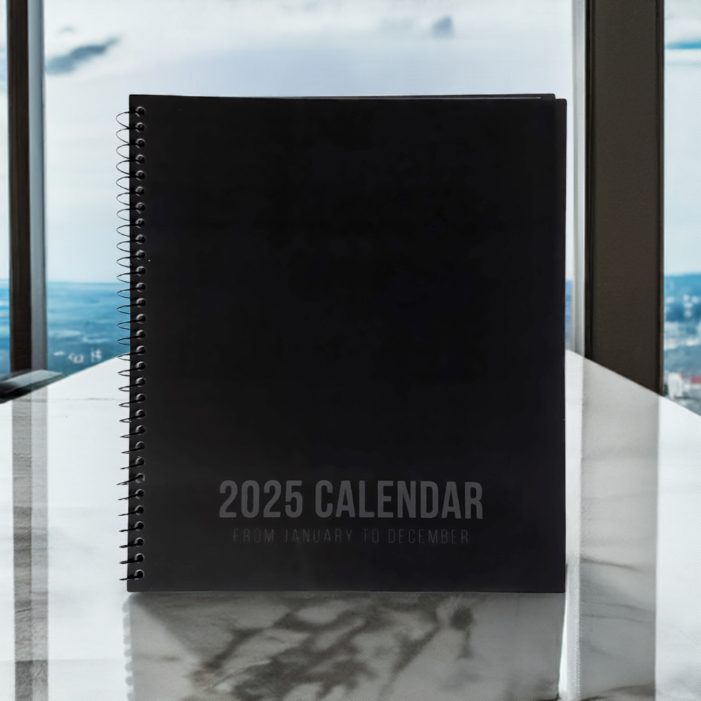 2025 ANNUAL CALENDAR BUNDLE! 3 PACK, One each of Black, White, and Purple