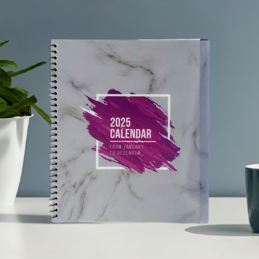 2025 ANNUAL CALENDAR - THREE COLORS