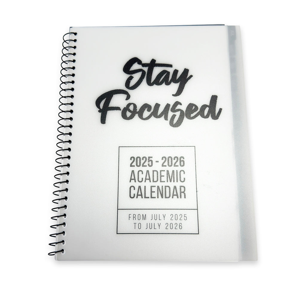 RE-FOCUS THE CREATIVE OFFICE, Academic Calendar Bundle, 3 Pack, One each of Black, White & Purple