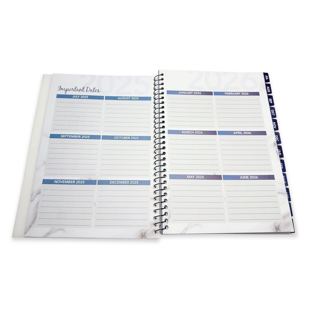 RE-FOCUS THE CREATIVE OFFICE, Academic Calendar Bundle, 3 Pack, One each of Black, White & Purple
