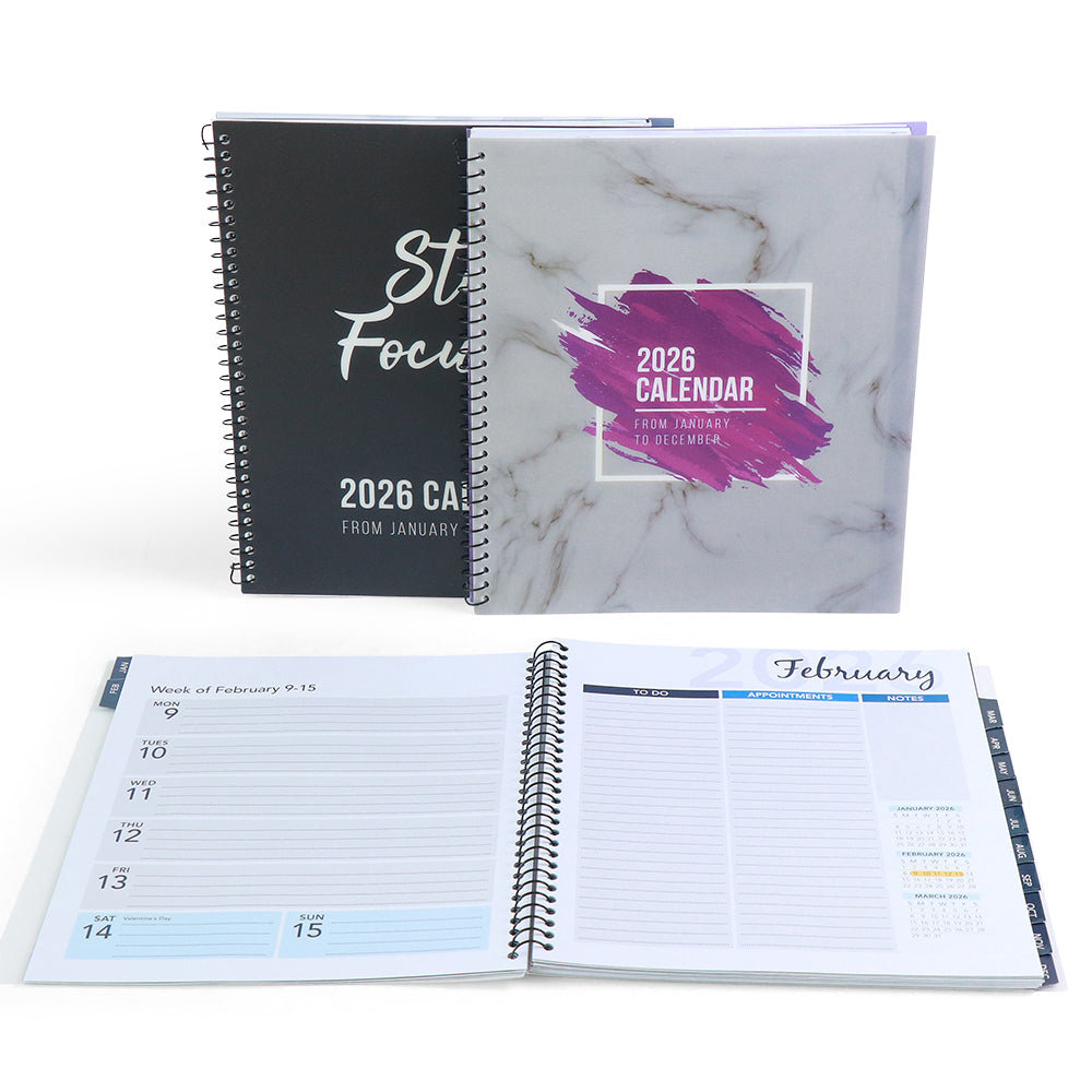 2026 Annual Calendar + To-Do List Combo | RE-FOCUS Planner To Do Duo