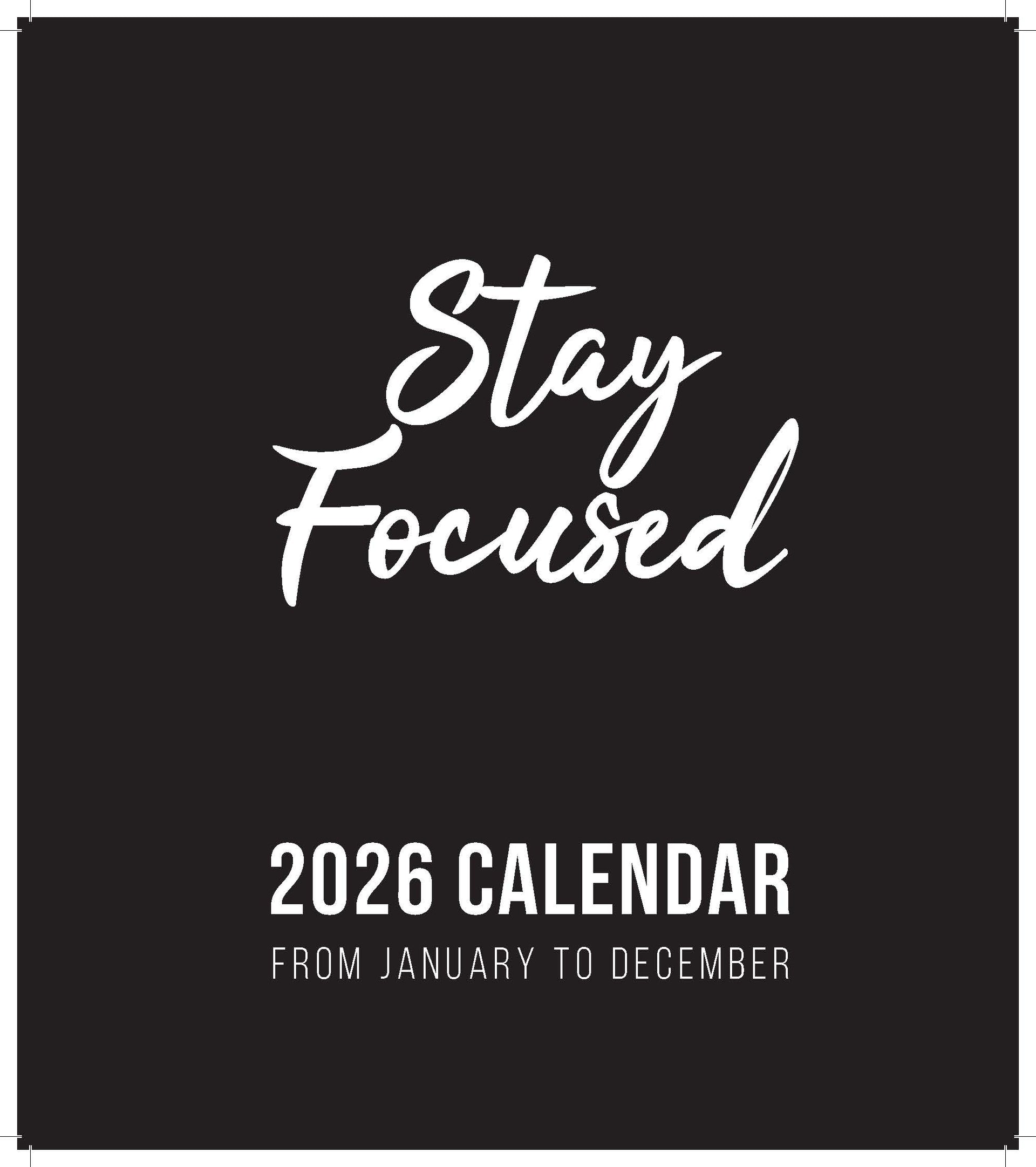 PRE ORDER Now! 2026 Annual Calendars – Stay Organized and Boost Productivity