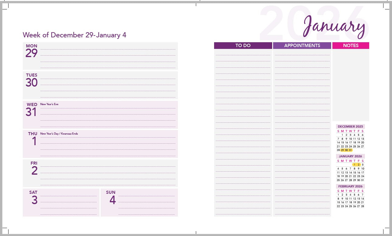 PRE ORDER Now! 2026 Annual Calendars – Stay Organized and Boost Productivity