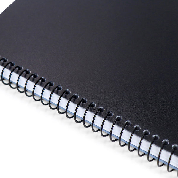 SPIRAL NOTEBOOKS - RE-FOCUS ON THE GO BUSINESS NOTEBOOKS! IN BLACK OR WHITE