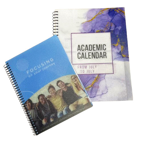 Mid-Year School Special - 2024-2025 July through June Academic Calendar and Guided Anxiety Journal