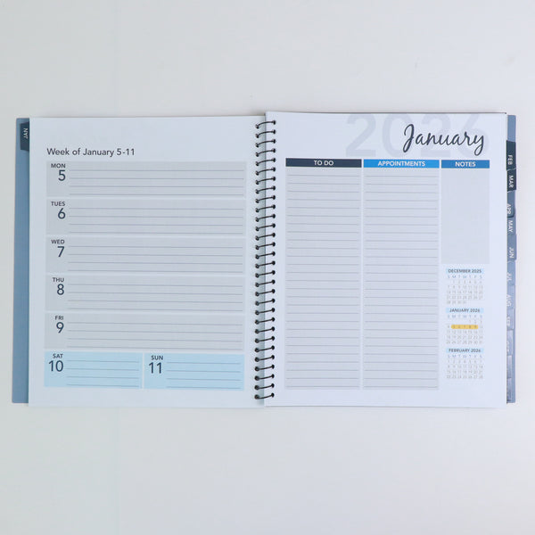 PRE-ORDER Now! 2026 ANNUAL CALENDAR BUNDLE!  3 PACK, One each of Black, White, and Purple