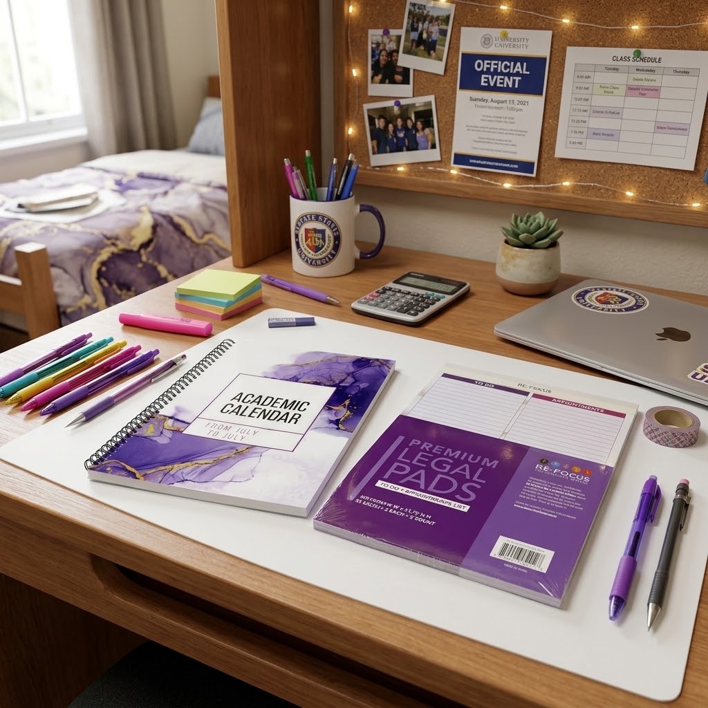 2026-2027 Academic Calendar & To-Do List Legal Pad Bundle