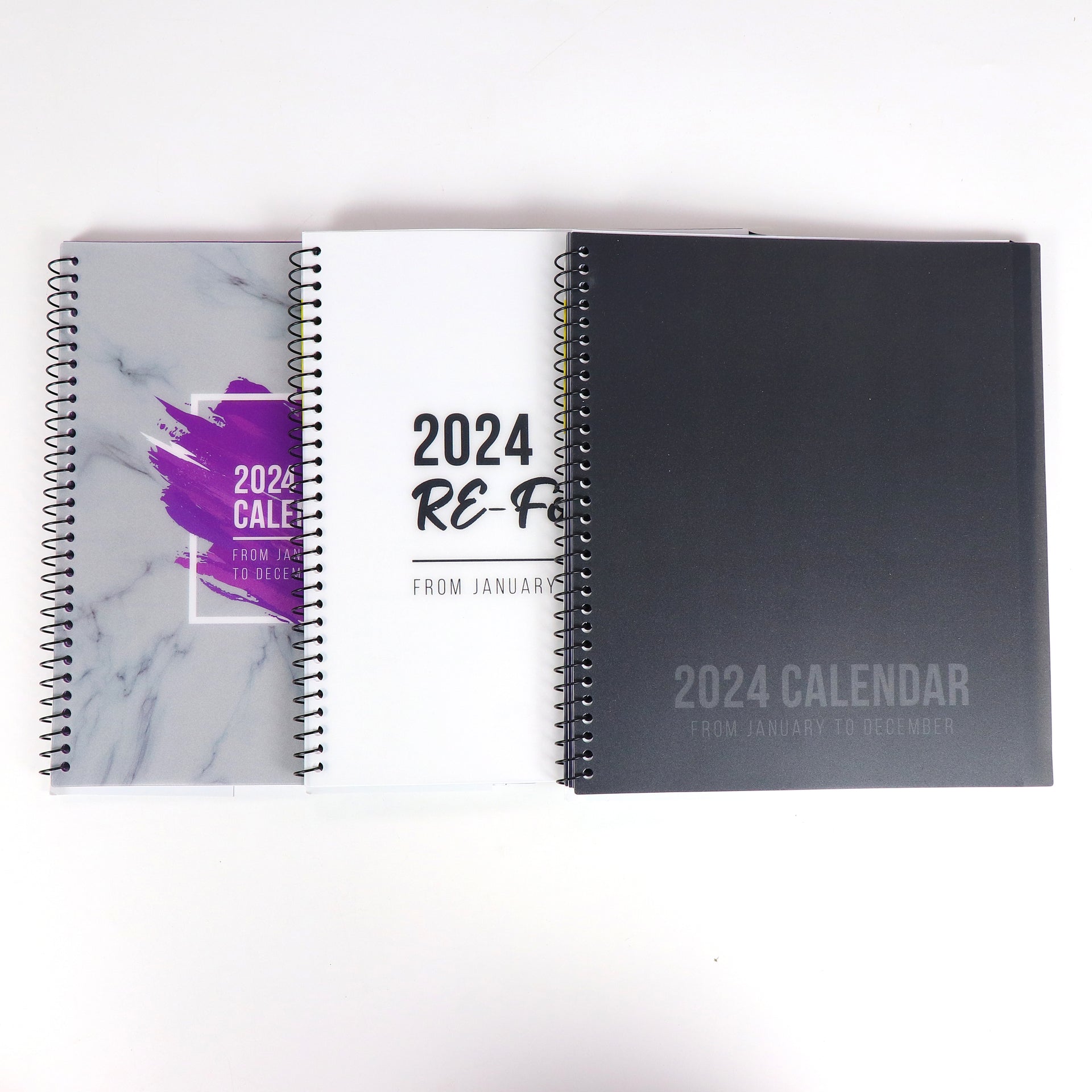 RE-FOCUS THE CREATIVE OFFICE, 2024 Calendar, Monthly and Weekly Views with To-Do List