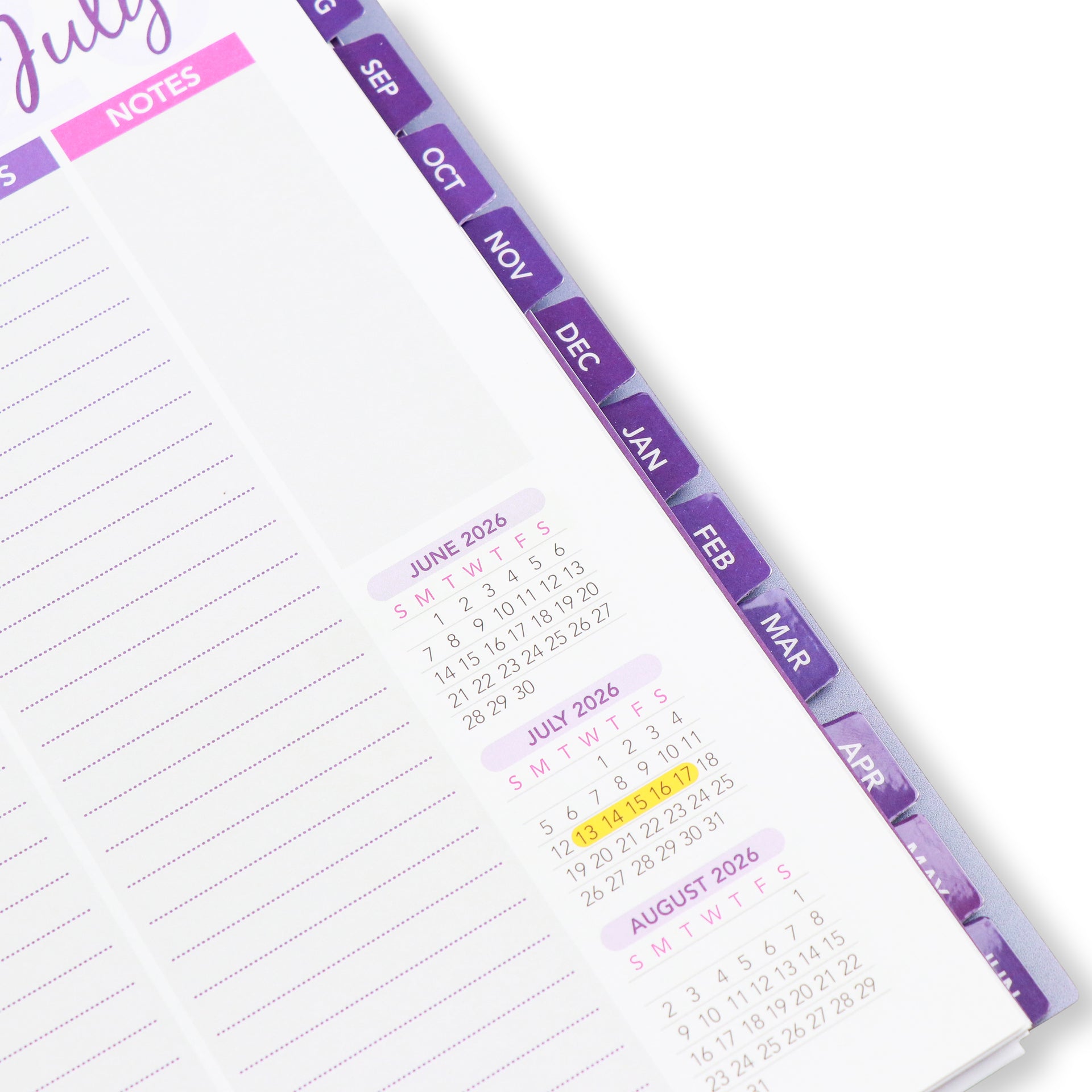 PRE-ORDER! 2026-2027 July to July Academic Calendar