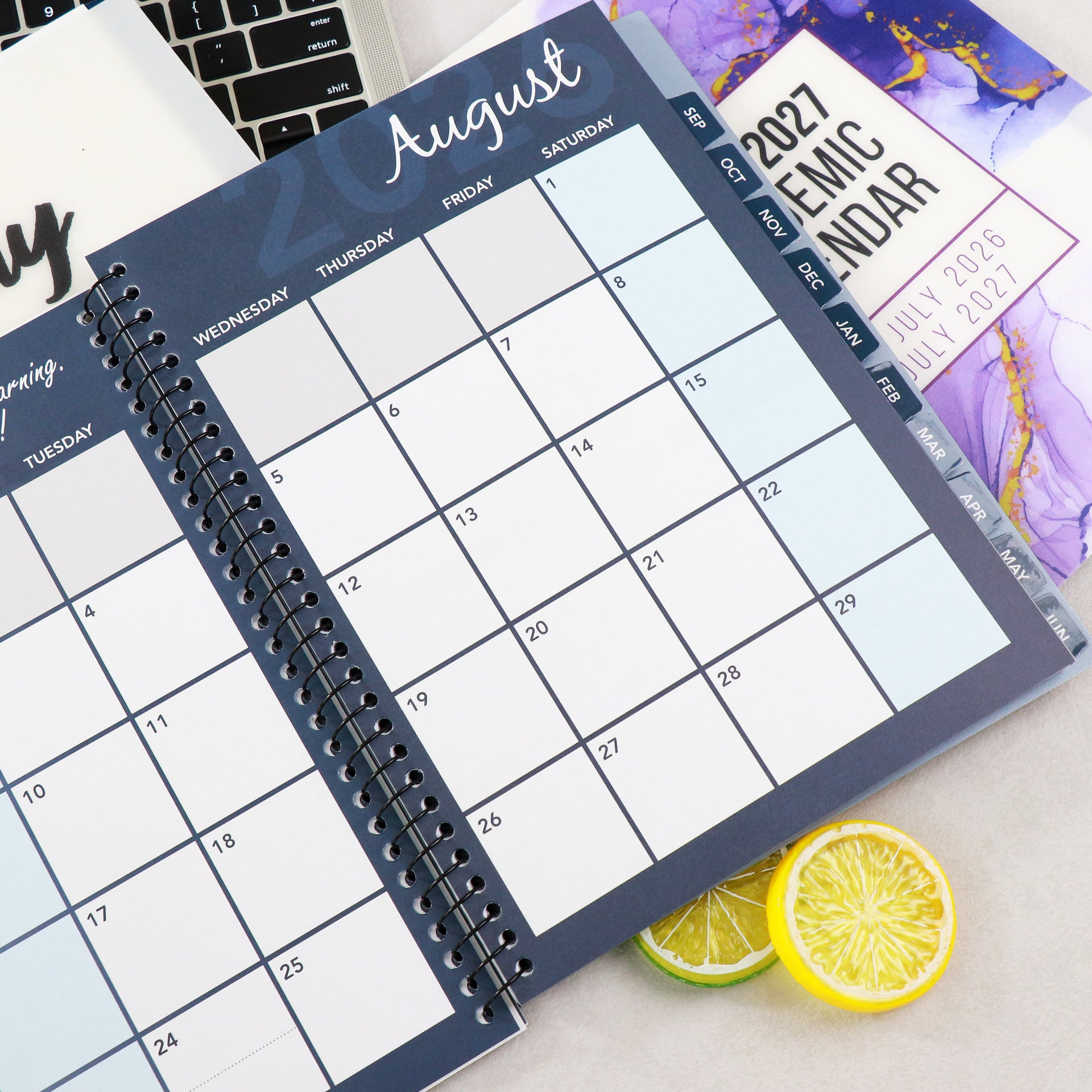 PRE-ORDER!  Academic Calendar Bundle, 3 Pack, One each of Black, White & Purple