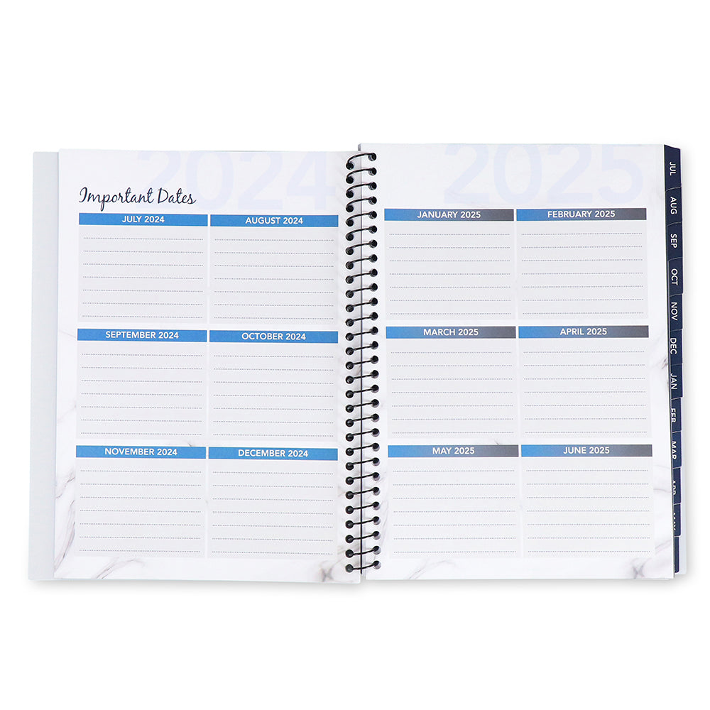 RE-FOCUS THE CREATIVE OFFICE, Academic Calendar Bundle, 3 Pack, One each of Black, White & Purple