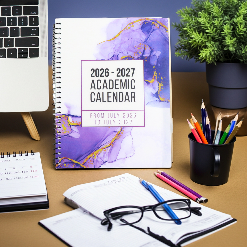 PRE-ORDER! 2026-2027 July to July Academic Calendar