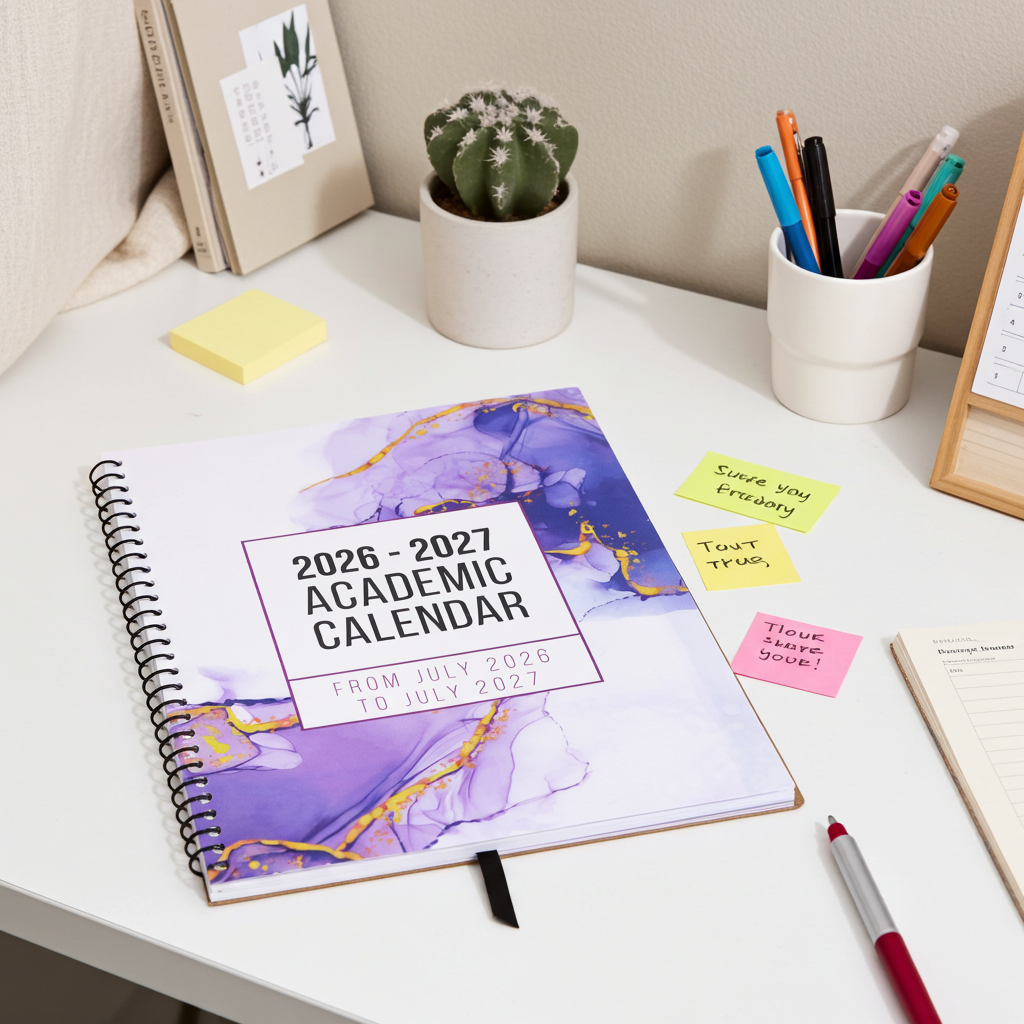 PRE-ORDER! 2026-2027 July to July Academic Calendar
