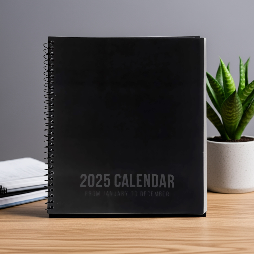 2025 ANNUAL CALENDAR - THREE COLORS