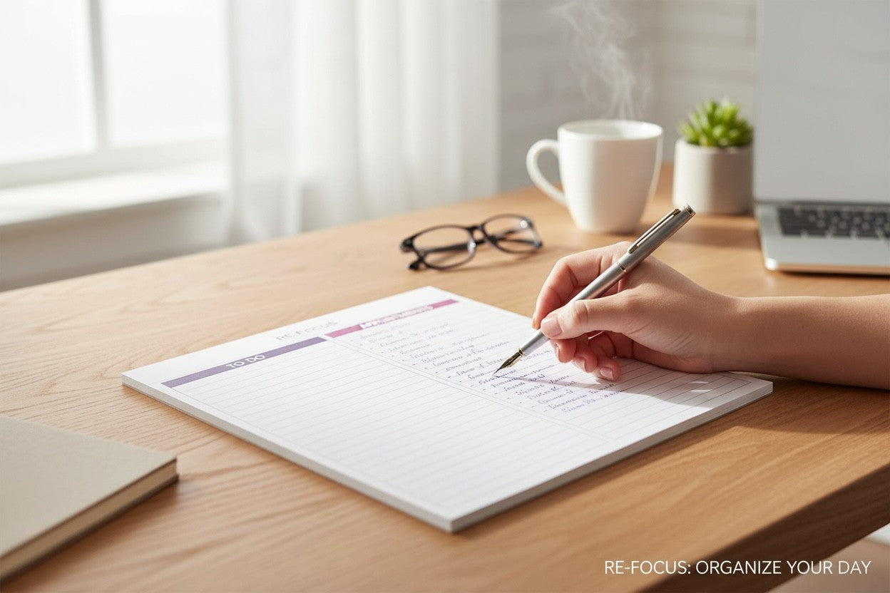 RE-FOCUS THE CREATIVE OFFICE, Professional To do and Appointment list pad, Legal size, 2 pack, 30 sheets each