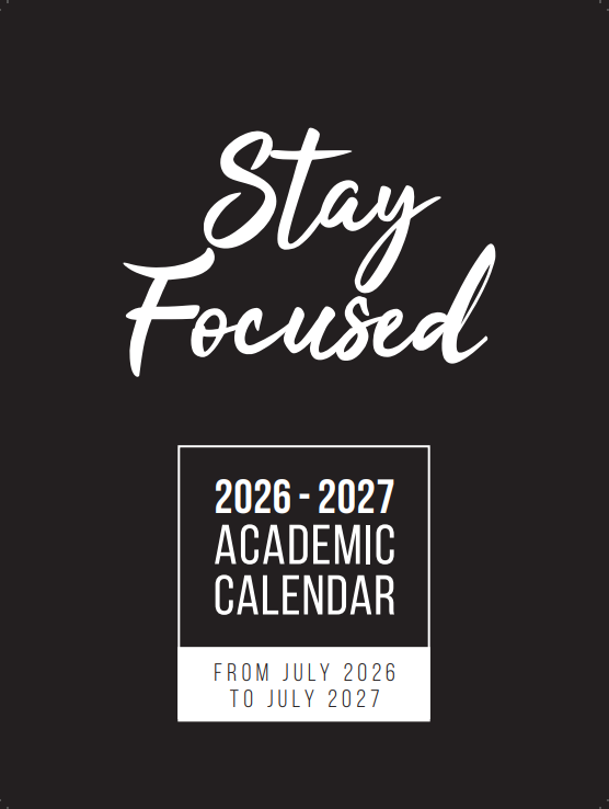PRE-ORDER! 2026-2027 July to July Academic Calendar