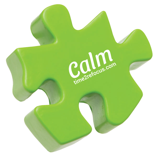 NEW! Foam Fidget Puzzle Piece Stimmers with Storage Jar