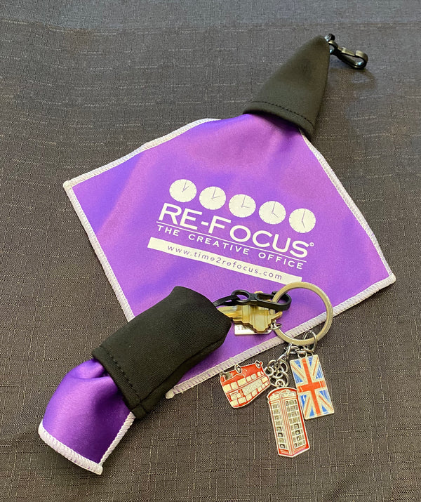 Microfiber Cleaning Cloth Key Chain